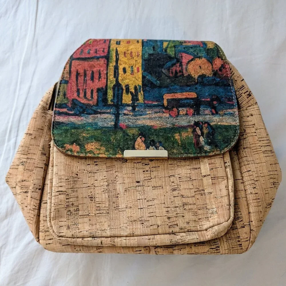 Authentic Spanish cork bag from local Spain boutique - Picture 1 of 3